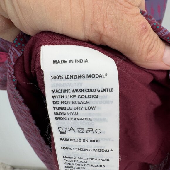 Prana Nari Midi Dress purple pink  Womens Size Large  Sundress Halter Lightweigh - Picture 11 of 13